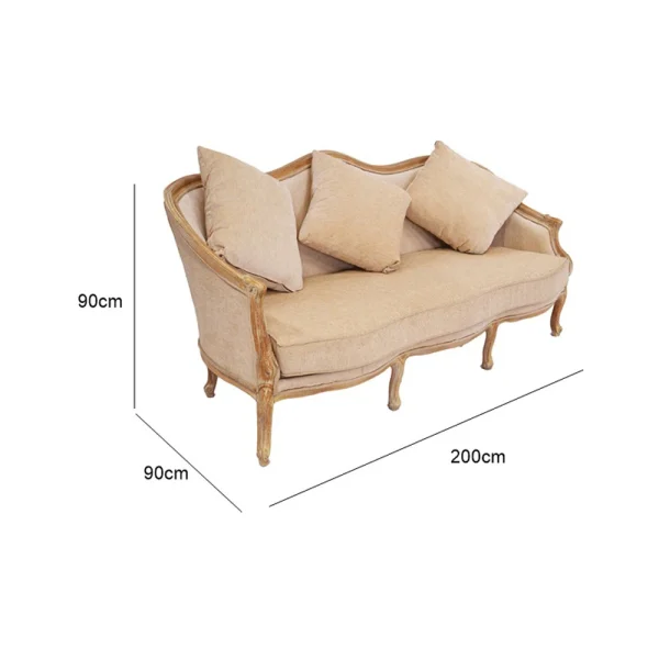 French Bro Three Seater Sofa