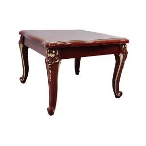 French Vintage Goldline Coffee Table - Square
