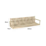 Ground Bench with Back