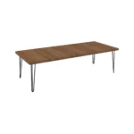 Hairpin Rectangle Dining Table Medium – Black