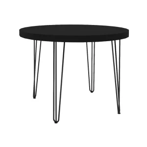 Hairpin Round Coffee Table - Black