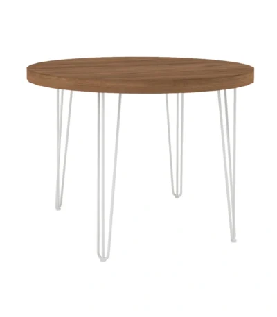 Hairpin Round Coffee Table – Brown