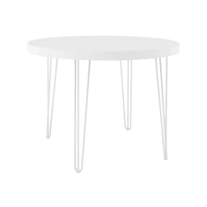 Hairpin Round Coffee Table - White