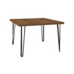 Hairpin Square Coffee Table – Brown