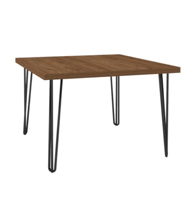 Hairpin Square Coffee Table – Brown