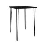 Hairpin Dining Table Square – Brown