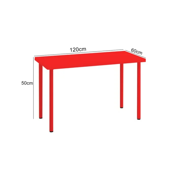 Kids Rectangular Table - Red