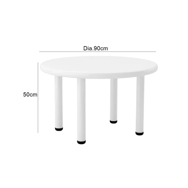 Kids Round Table - White