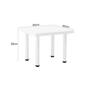 Kids Square Table - White