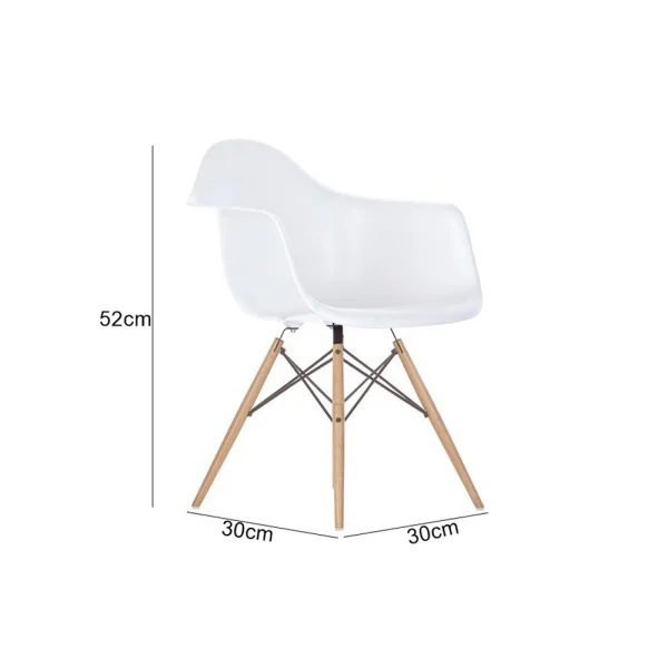 Kids Tulip Armchair - White