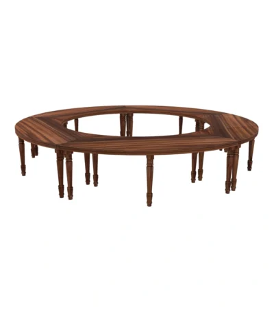 Majestic Full Circle Dining Table – Brown