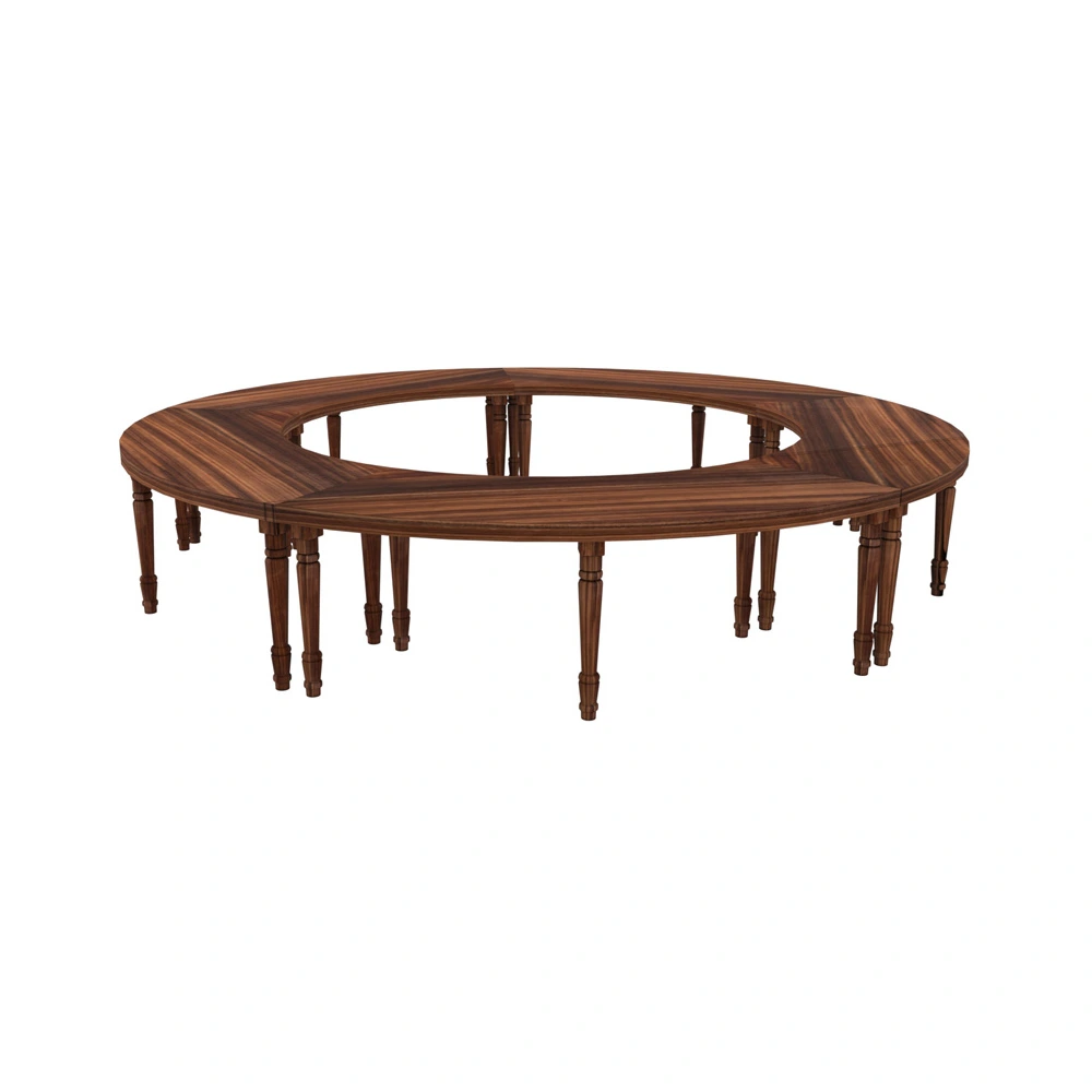 Majestic Full Circle Dining Table – Brown