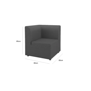Maria Corner Sofa - Black