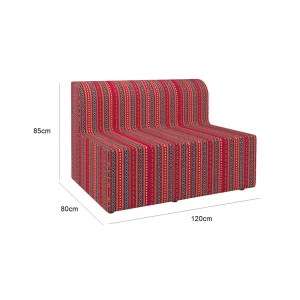Maria Majlis Two Seater Sofa - Red