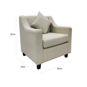 Marigold One Seater Sofa - Beige