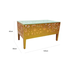 Masharbiya Rectangle Coffee Table - Gold