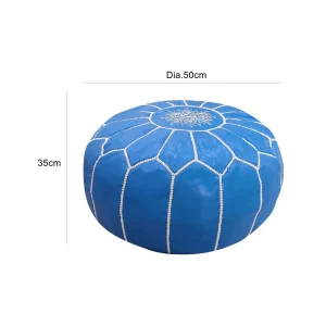 Moroccan Pouf - Blue