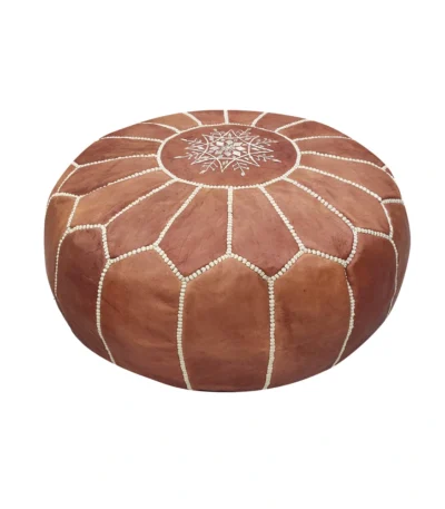 Moroccan Pouf – Tan