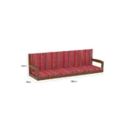 Mudeer Floor Bench – Majlis Red