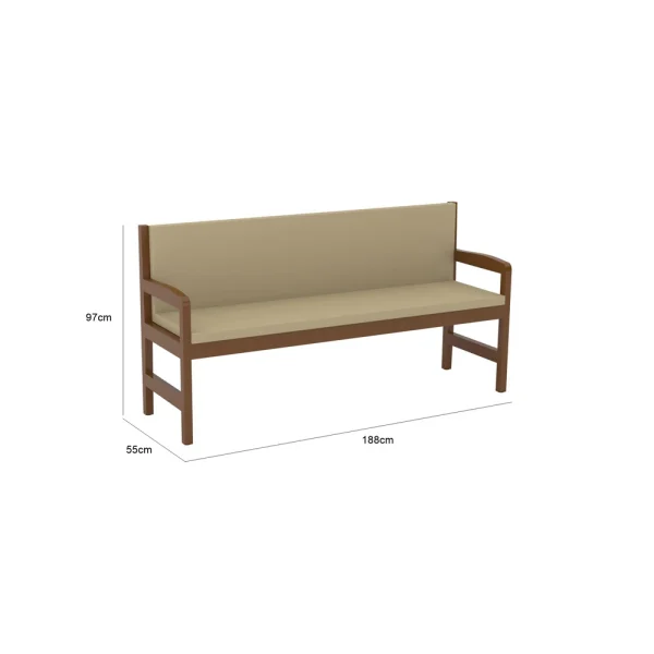Mudeer Garden Bench - Beige