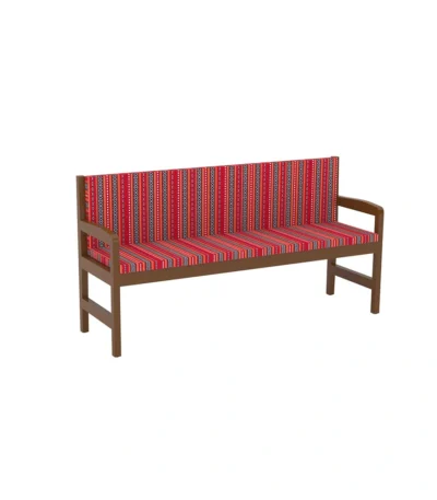 Mudeer Garden Bench – Red Majlis