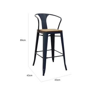 Rex Bar Chair - Dark Grey