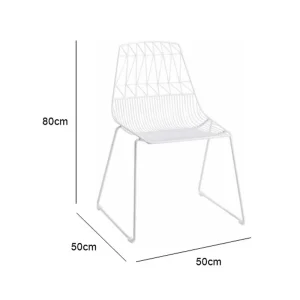 Simplicity Wire Chair - White