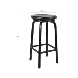 Taburet Barstool - Black