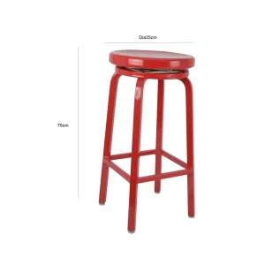 Taburet Barstool - Red
