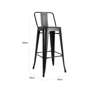 Rex Bar Chair - Black