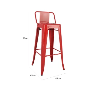 Rex Bar Chair - Red