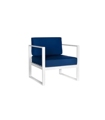 Troy Single Seater Sofa – Blue