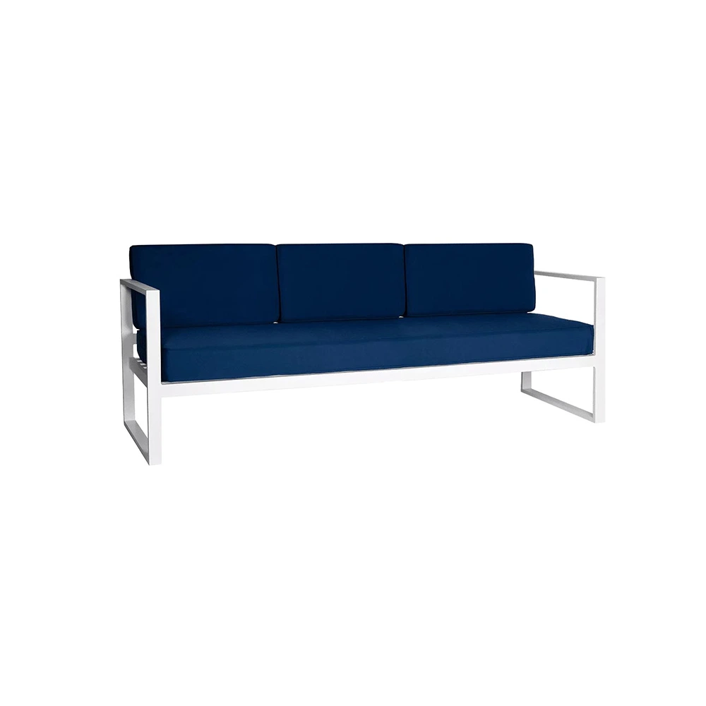 Troy Three Seater Sofa – Blue