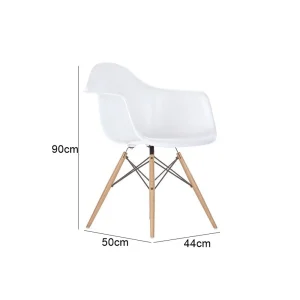 Tulip Arm Chair - White