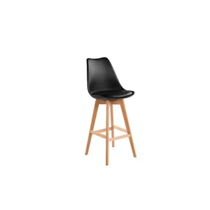 Tulip Bar Chair - Black