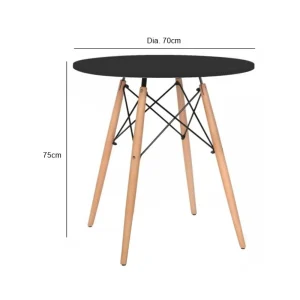 Tulip Meeting Table Round - Black