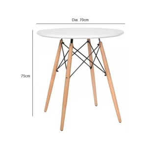 Tulip Meeting Table Round - White