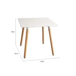 Tulip Meeting Table Square – White