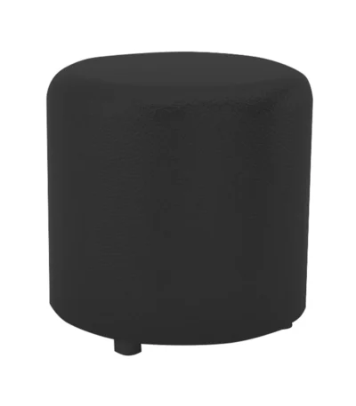 Ulfa Round Ottoman – Black