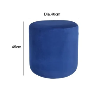 Ulfa Round Ottoman - Blue