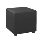 Ulfa Square Ottoman – Black