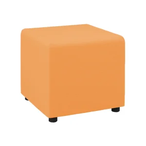 Ulfa Square Ottoman - Orange