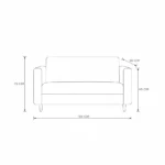 VIP Two Seater Sofa – Black