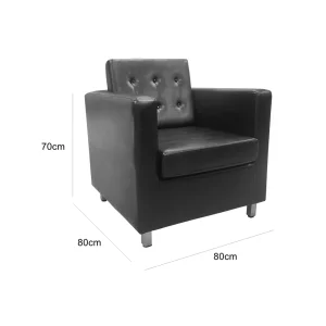 VIP One Seater Sofa - Black