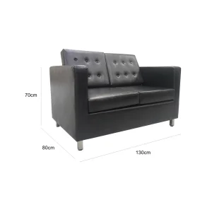 VIP Two Seater Sofa - Black
