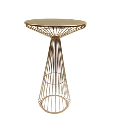 Wire Cocktail Table – Gold