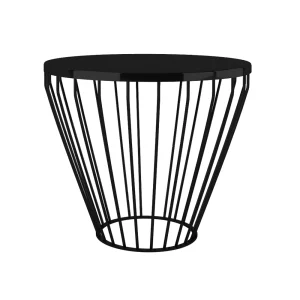 Wireline Coffee Table High Round - Black