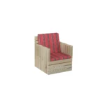 Woody One Seater Sofa – White