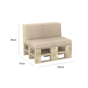 Woody Two Seater Sofa - Beige