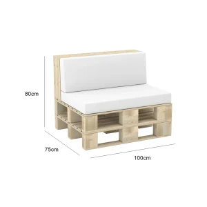 Woody Two Seater Sofa - White